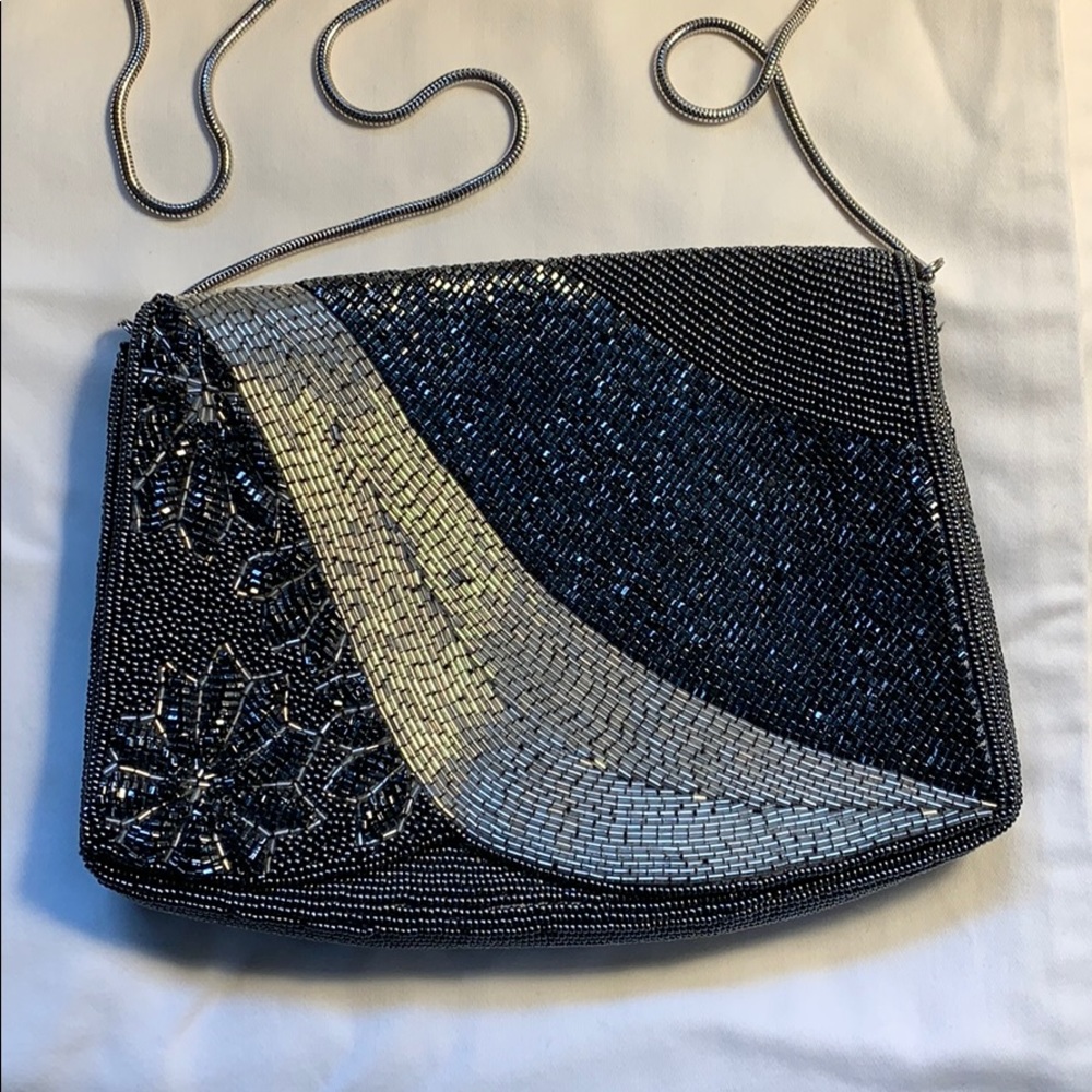 Vintage Delill beaded cocktail purse